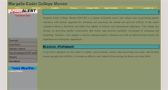 Desktop Screenshot of mccmurree.edu.pk